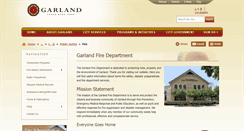 Desktop Screenshot of garlandfire.net